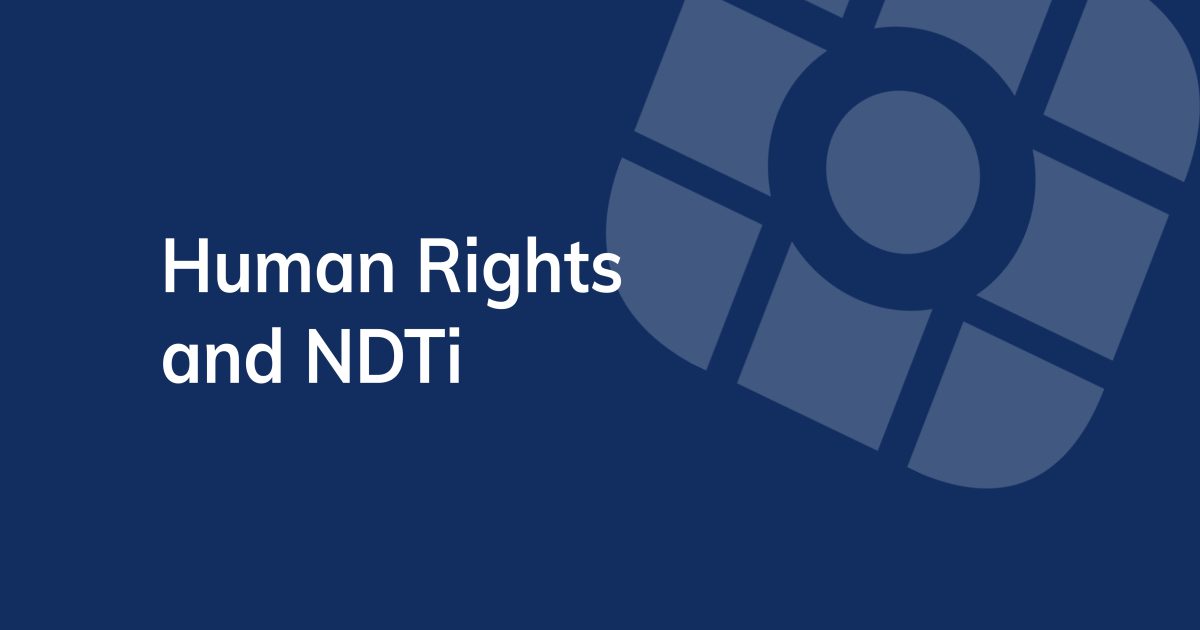 Human rights and NDTi - NDTi