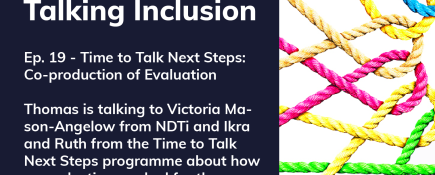Podcast: Talking Inclusion Ep.19 - Time to Talk Next Steps: Co-production of Evaluation